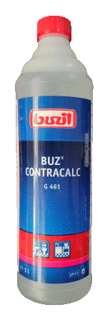 BUZ CONTRACALC G461 Концентрат 1 литр, для уборки мойкрых зон, декальцинация, удаления ржавчины и накипи, эффективно при мойке санузлов, удаляет мочевой камень и неприятные запахи